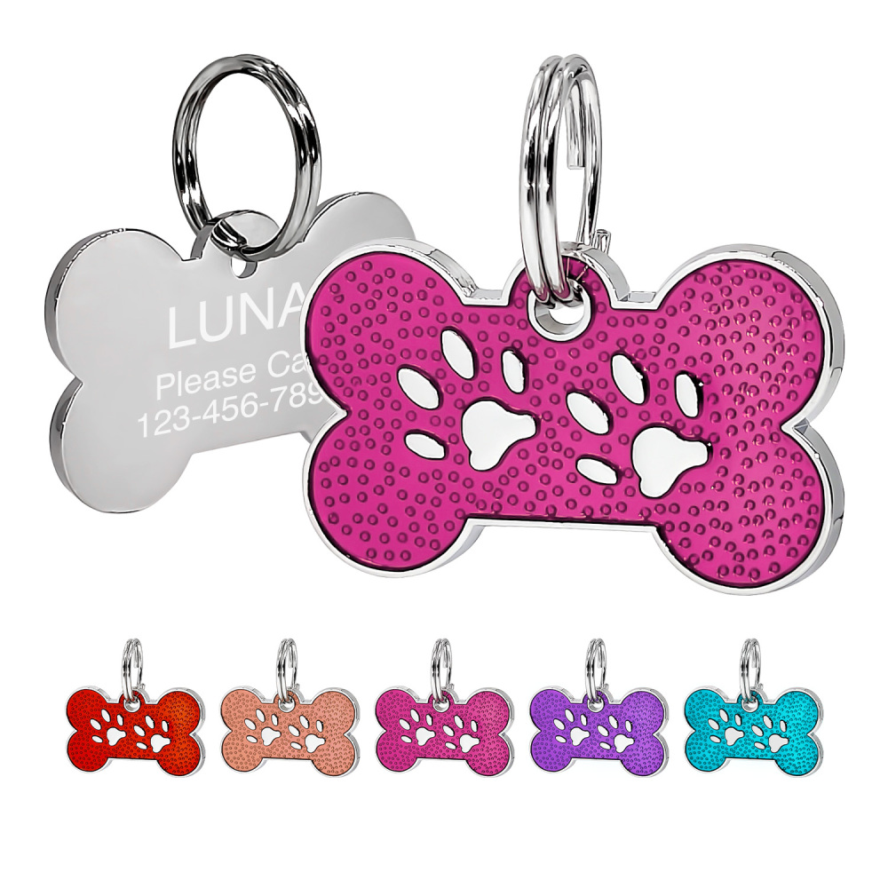 Custom Engraved Dog & Cat ID Tags - Personalize with Your Pet's Name!