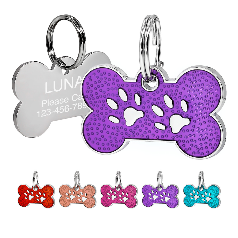 Custom Engraved Dog & Cat ID Tags - Personalize with Your Pet's Name!