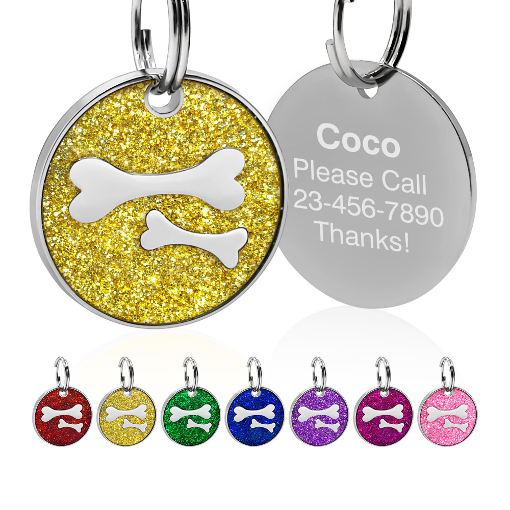 Custom Engraved Dog & Cat ID Tags - Personalize with Your Pet's Name!