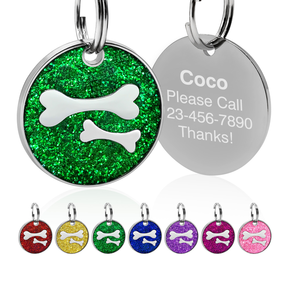 Custom Engraved Dog & Cat ID Tags - Personalize with Your Pet's Name!
