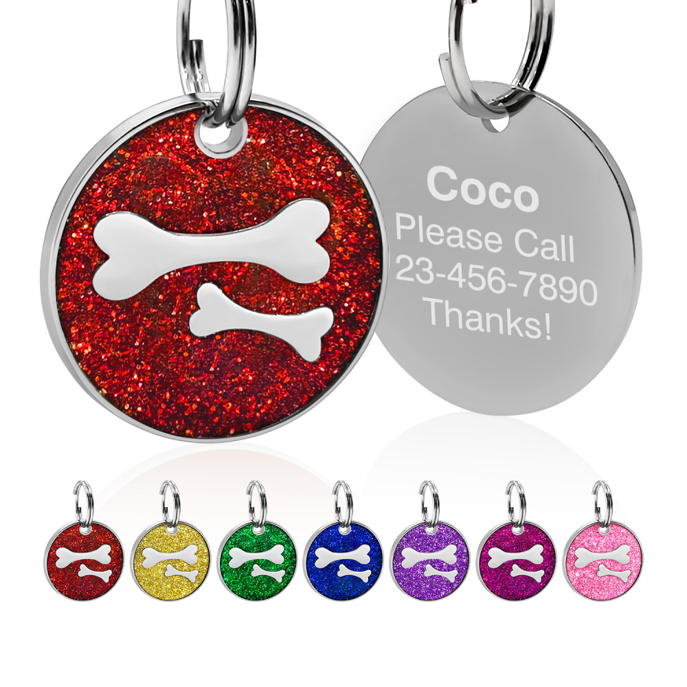 Custom Engraved Dog & Cat ID Tags - Personalize with Your Pet's Name!
