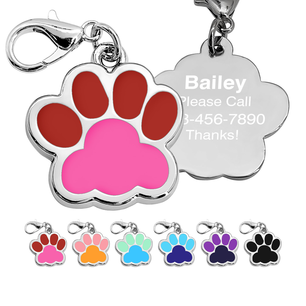 Personalized Dog Tag for Pets - Engraved Dog Name Tag - Slide On Cat ID Tags