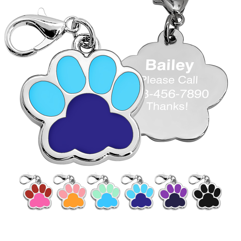 Personalized Dog Tag for Pets - Engraved Dog Name Tag - Slide On Cat ID Tags