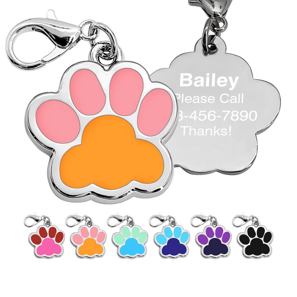 Personalized Dog Tag for Pets - Engraved Dog Name Tag - Slide On Cat ID Tags