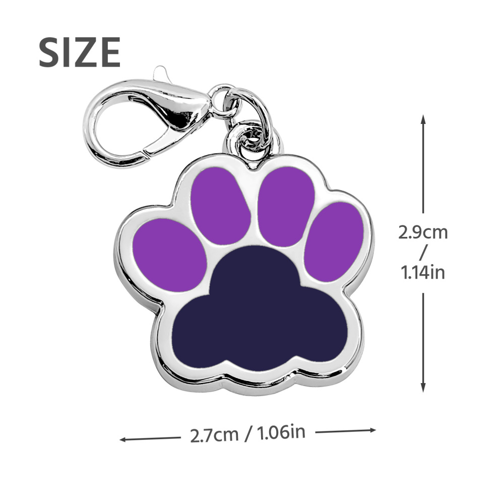 Custom Mixed Color Dog Paw Dog Tag-Personalized Dog Tags: Customize Your Pet's ID Tag with Engraved Name & Color of Your Choice!