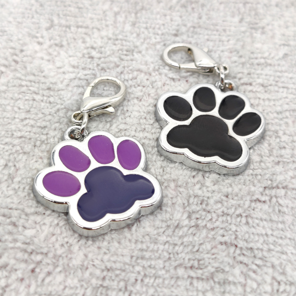 Custom Mixed Color Dog Paw Dog Tag-Personalized Dog Tags: Customize Your Pet's ID Tag with Engraved Name & Color of Your Choice!