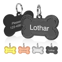 Personalized Dog Tag for Pets - Engraved Dog Name Tag - Slide On Cat ID Tags