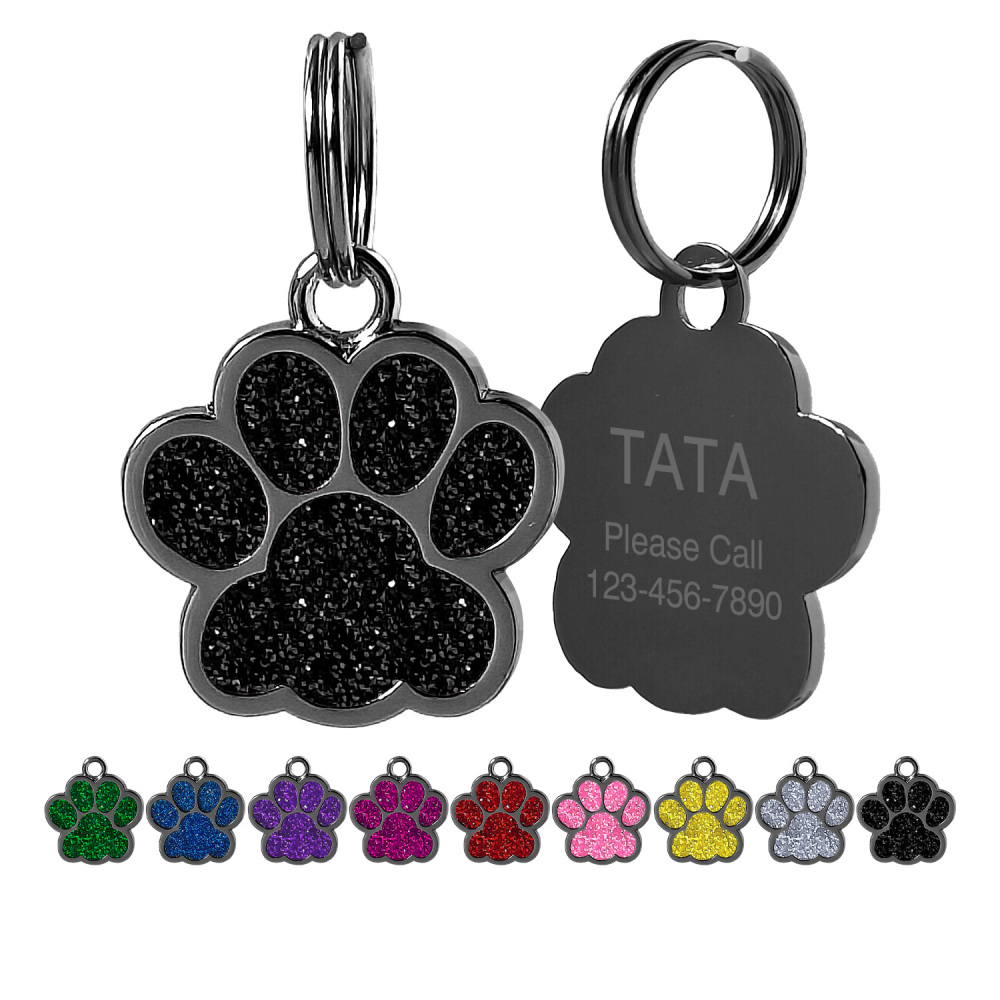 Personalized Dog Tag for Pets - Engraved Dog Name Tag - Slide On Cat ID Tags
