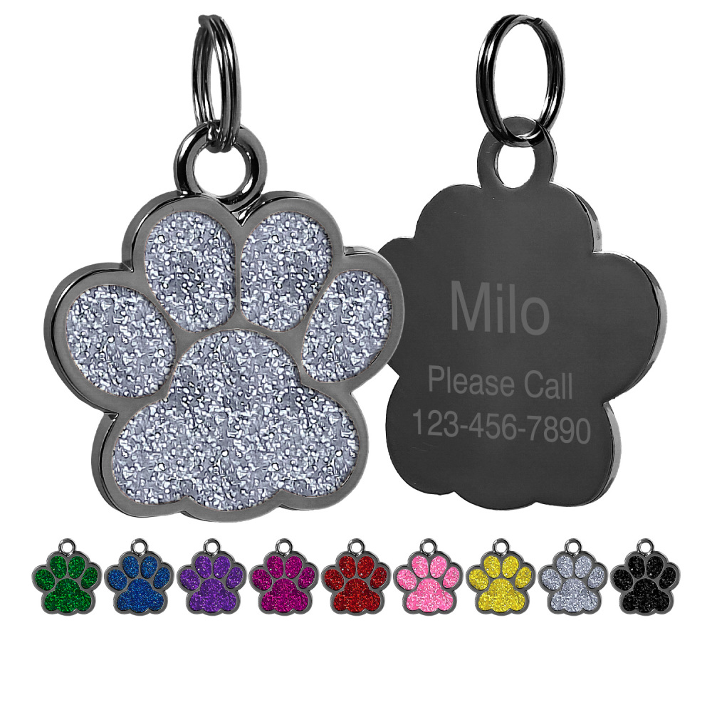 Personalized Dog Tag for Pets - Engraved Dog Name Tag - Slide On Cat ID Tags
