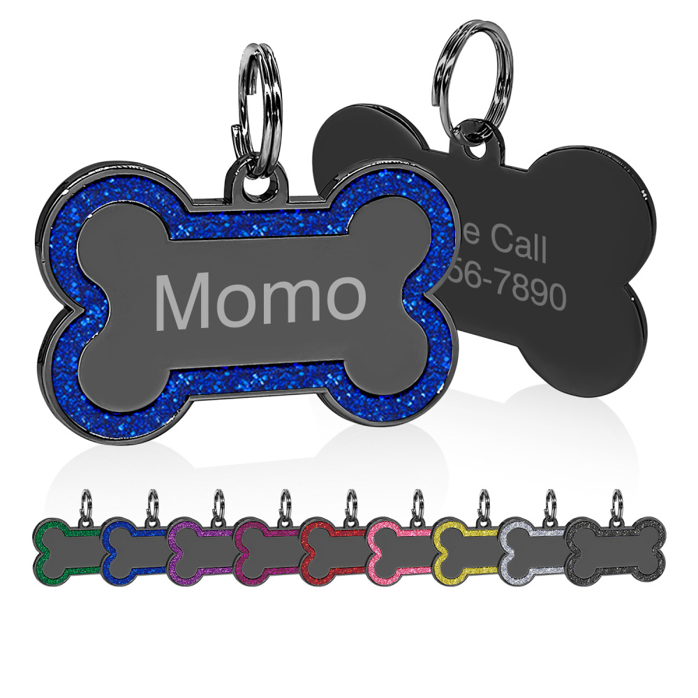 Personalized Dog Tag for Pets - Engraved Dog Name Tag - Slide On Cat ID Tags