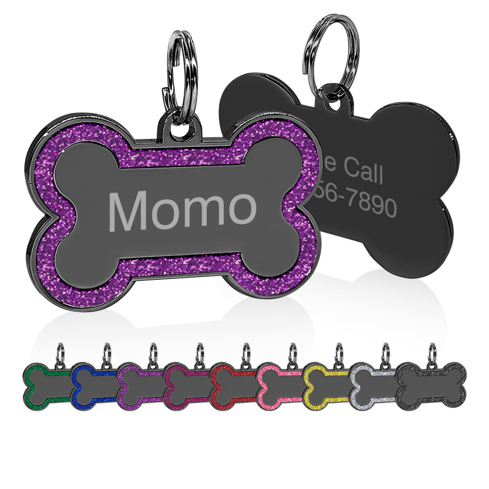Personalized Dog Tag for Pets - Engraved Dog Name Tag - Slide On Cat ID Tags