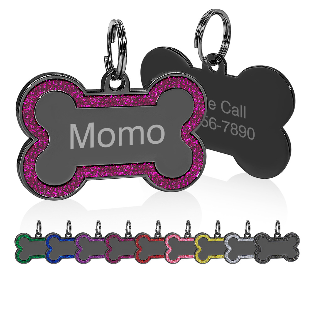 Personalized Dog Tag for Pets - Engraved Dog Name Tag - Slide On Cat ID Tags