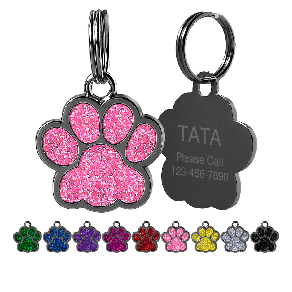 Personalized Dog Tag for Pets - Engraved Dog Name Tag - Slide On Cat ID Tags