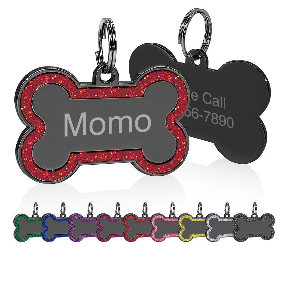 Personalized Dog Tag for Pets - Engraved Dog Name Tag - Slide On Cat ID Tags