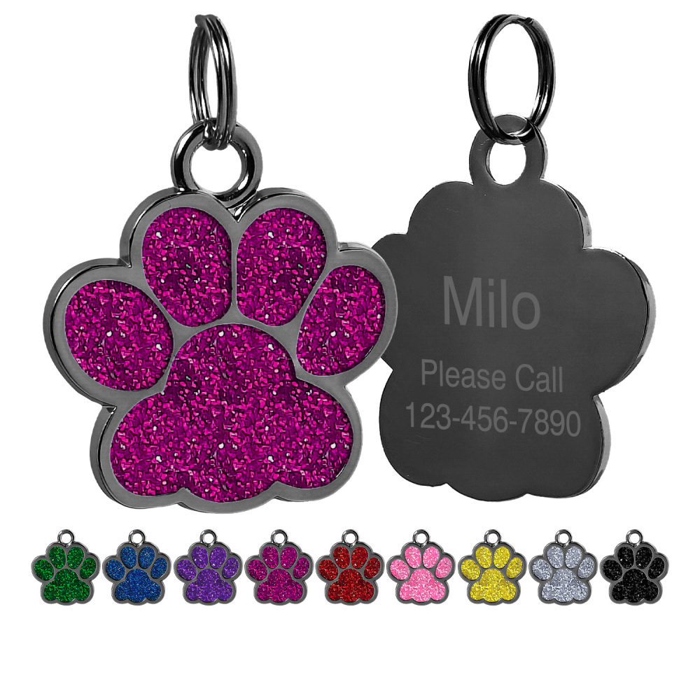 Personalized Dog Tag for Pets - Engraved Dog Name Tag - Slide On Cat ID Tags