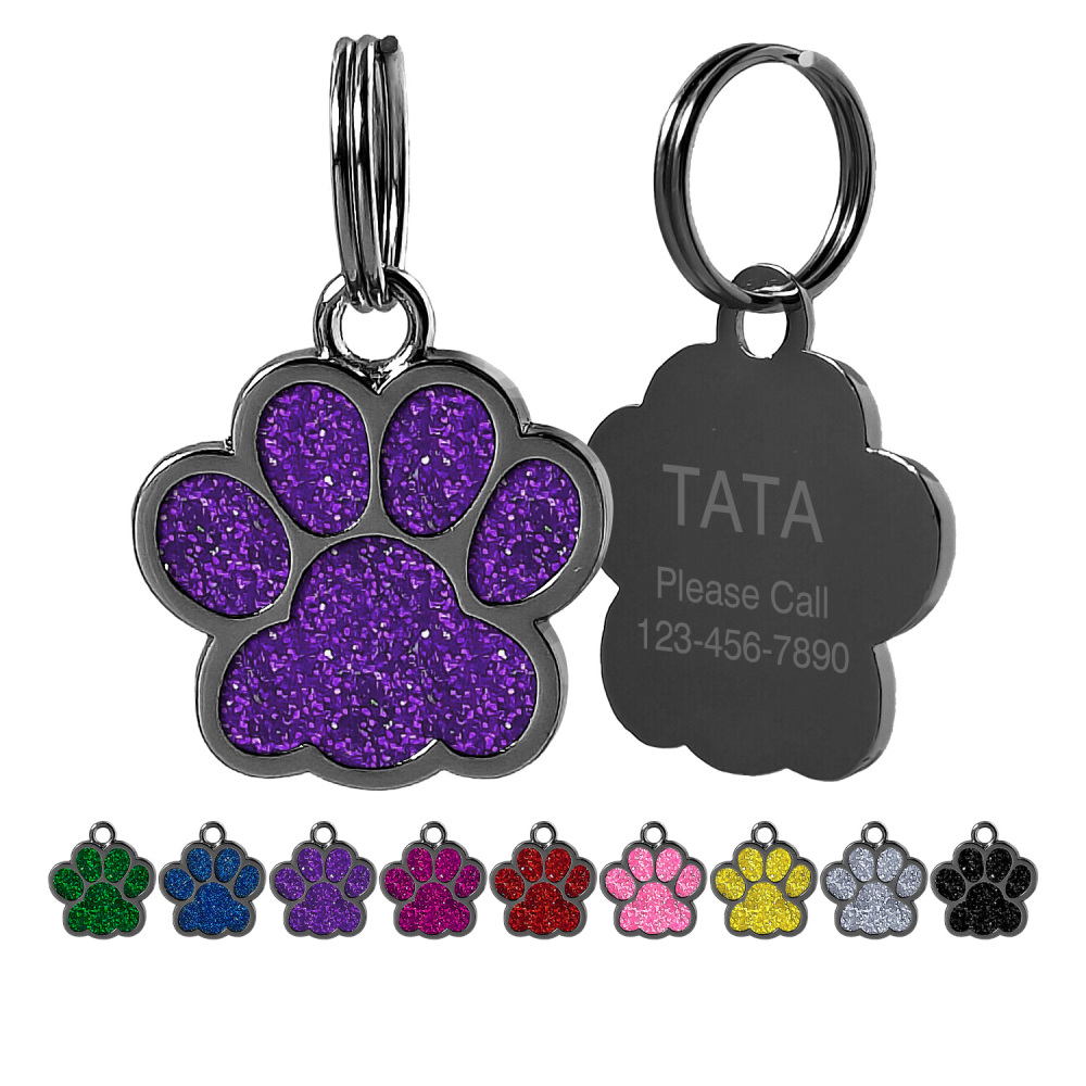 Personalized Dog Tag for Pets - Engraved Dog Name Tag - Slide On Cat ID Tags