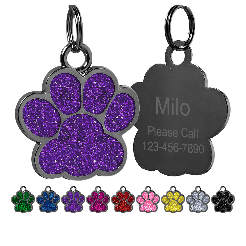 Personalized Dog Tag for Pets - Engraved Dog Name Tag - Slide On Cat ID Tags