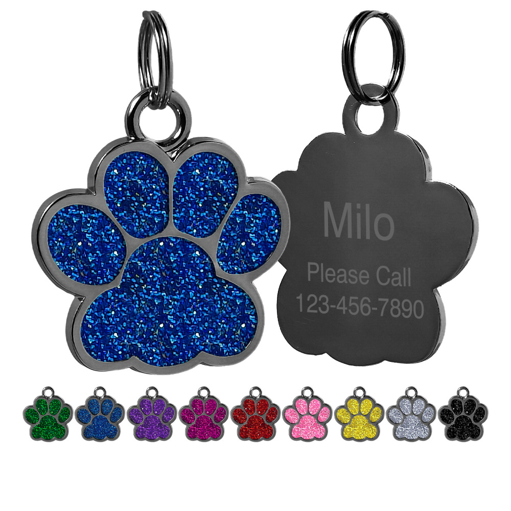 Personalized Dog Tag for Pets - Engraved Dog Name Tag - Slide On Cat ID Tags