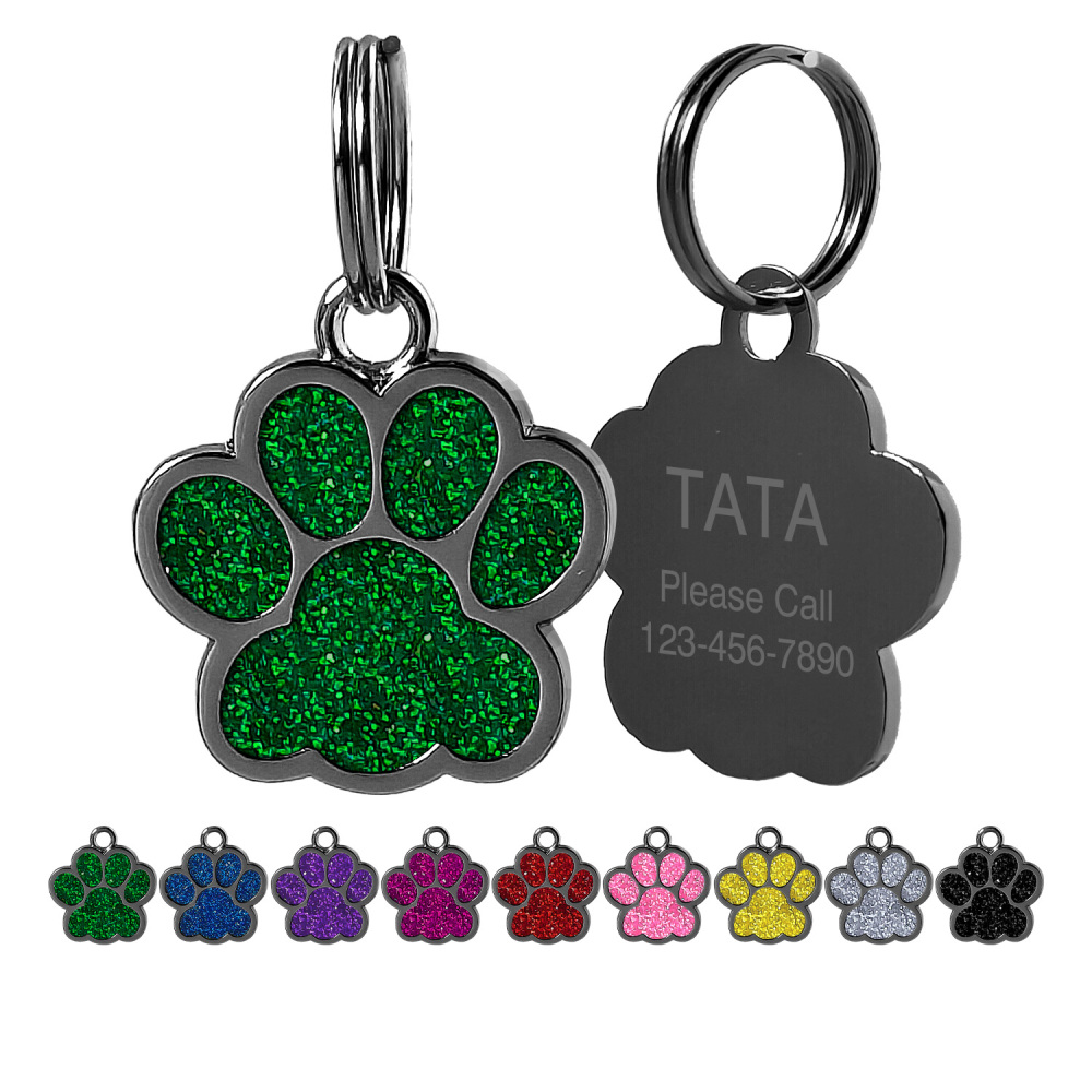 Personalized Dog Tag for Pets - Engraved Dog Name Tag - Slide On Cat ID Tags
