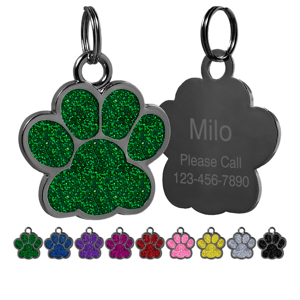 Personalized Dog Tag for Pets - Engraved Dog Name Tag - Slide On Cat ID Tags