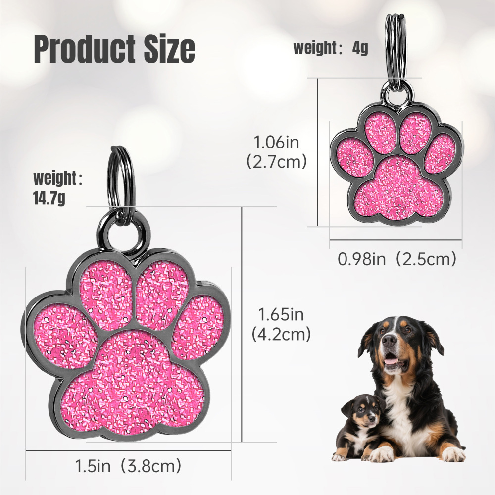 Personalized Dog Tag for Pets - Engraved Dog Name Tag - Slide On Cat ID Tags