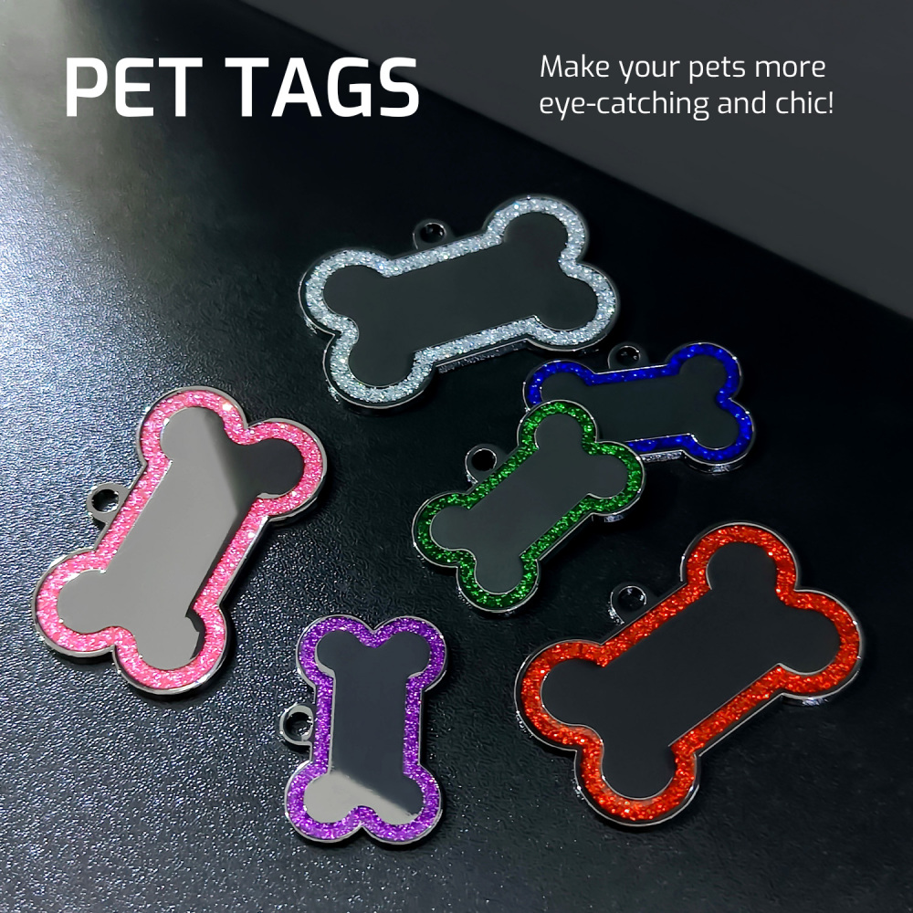 Personalized Dog Tag for Pets - Engraved Dog Name Tag - Slide On Cat ID Tags