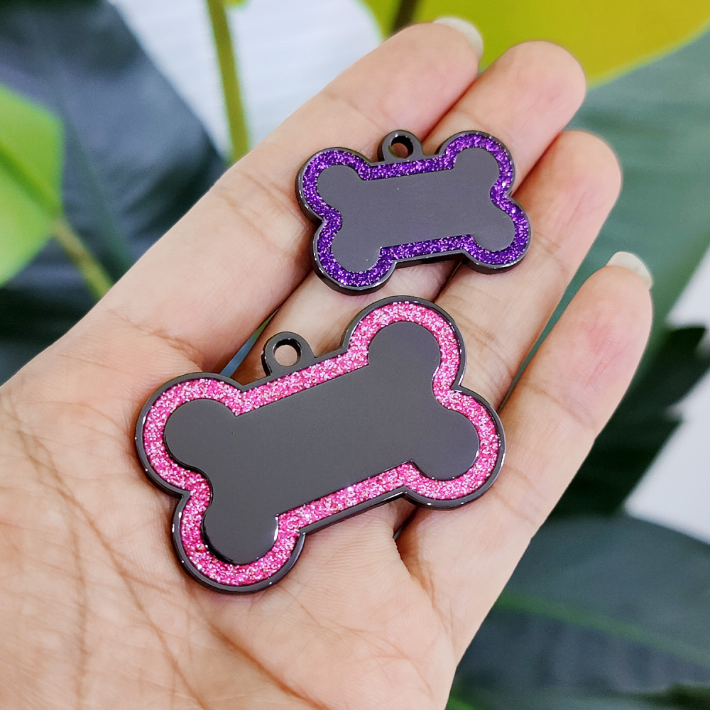 Personalized Dog Tag for Pets - Engraved Dog Name Tag - Slide On Cat ID Tags