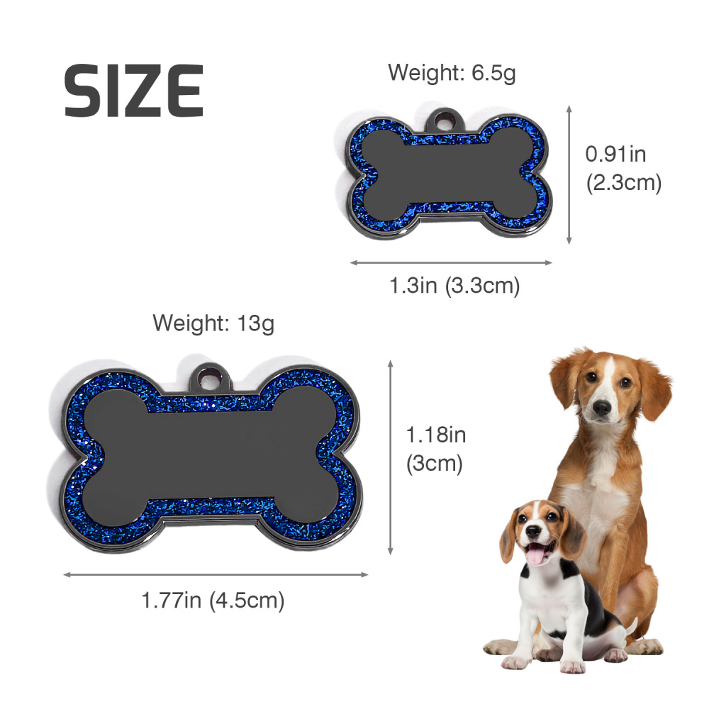 Personalized Dog Tag for Pets - Engraved Dog Name Tag - Slide On Cat ID Tags