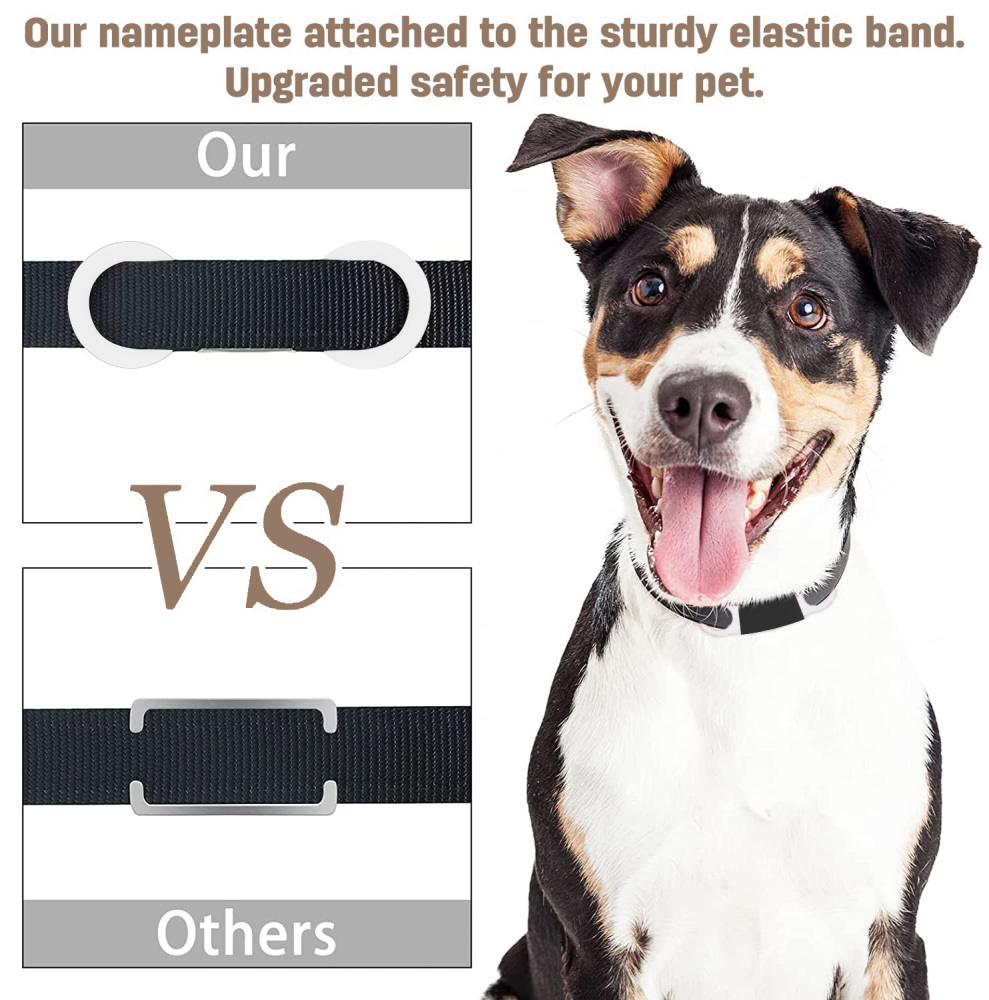Personalized Dog Tag for Pets - Engraved Dog Name Tag - Slide On Cat ID Tags
