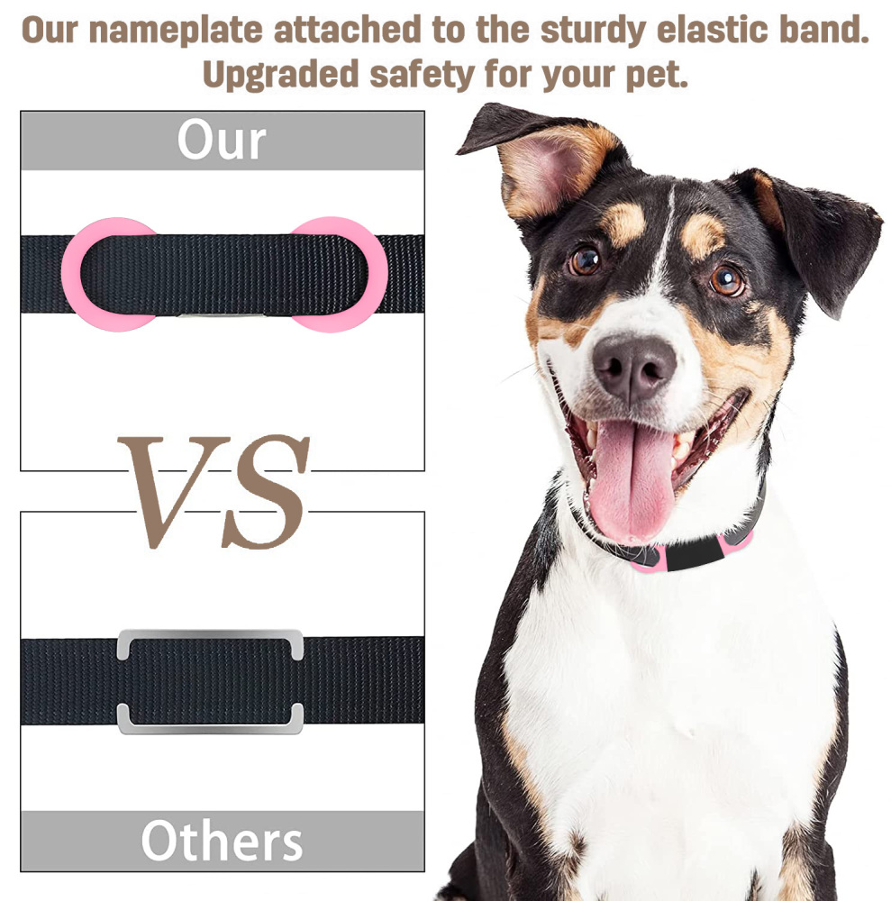Personalized Dog Tag for Pets - Engraved Dog Name Tag - Slide On Cat ID Tags