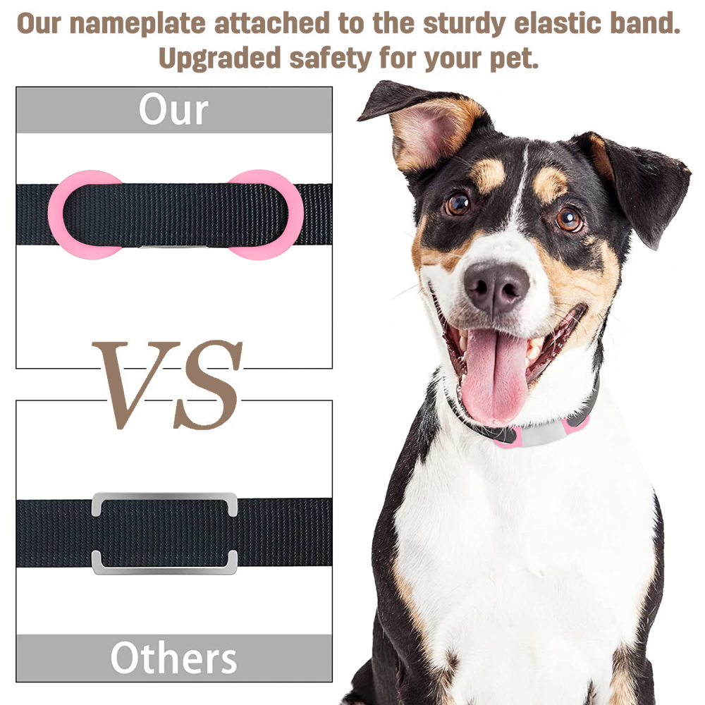 Personalized Dog Tag for Pets - Engraved Dog Name Tag - Slide On Cat ID Tags