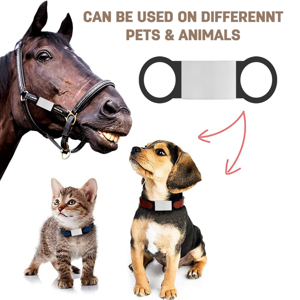Personalized Dog Tag for Pets - Engraved Dog Name Tag - Slide On Cat ID Tags