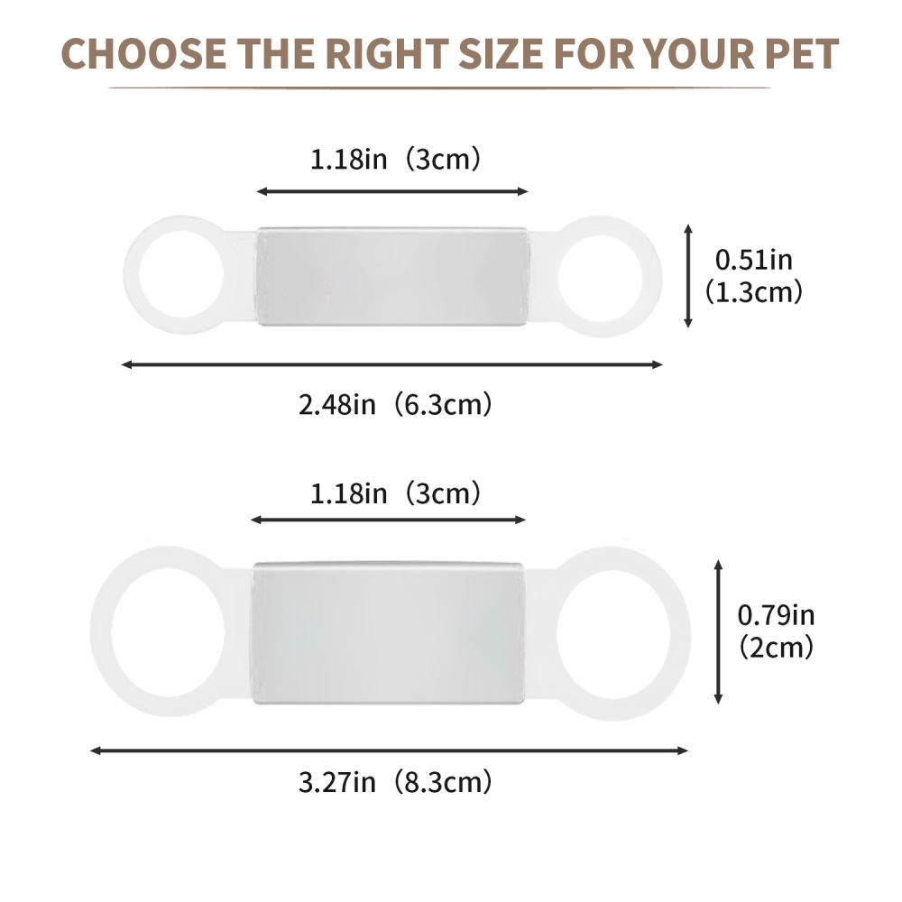 Personalized Dog Tag for Pets - Engraved Dog Name Tag - Slide On Cat ID Tags