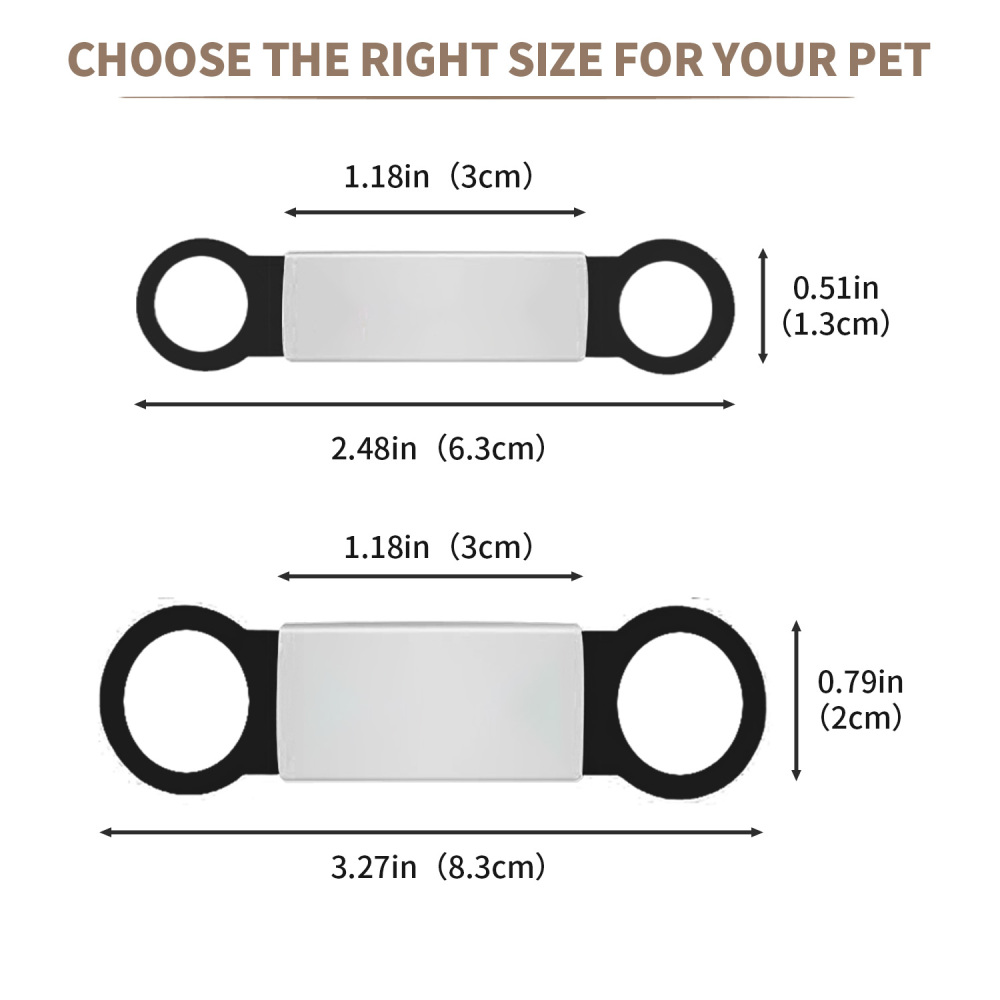 Personalized Dog Tag for Pets - Engraved Dog Name Tag - Slide On Cat ID Tags