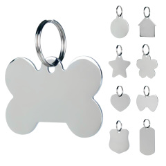 Personalized Stainless Steel Dog Tag for Pets - Engraved Name Tag for Dogs and Cats  - Slide-On ID Tag with Durable Construction and Easy-to-Read Text