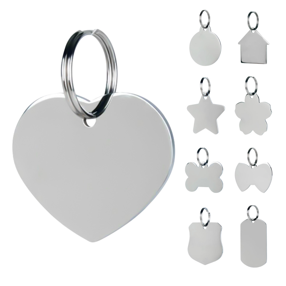Personalized Stainless Steel Dog Tag for Pets - Engraved Name Tag for Dogs and Cats  - Slide-On ID Tag with Durable Construction and Easy-to-Read Text