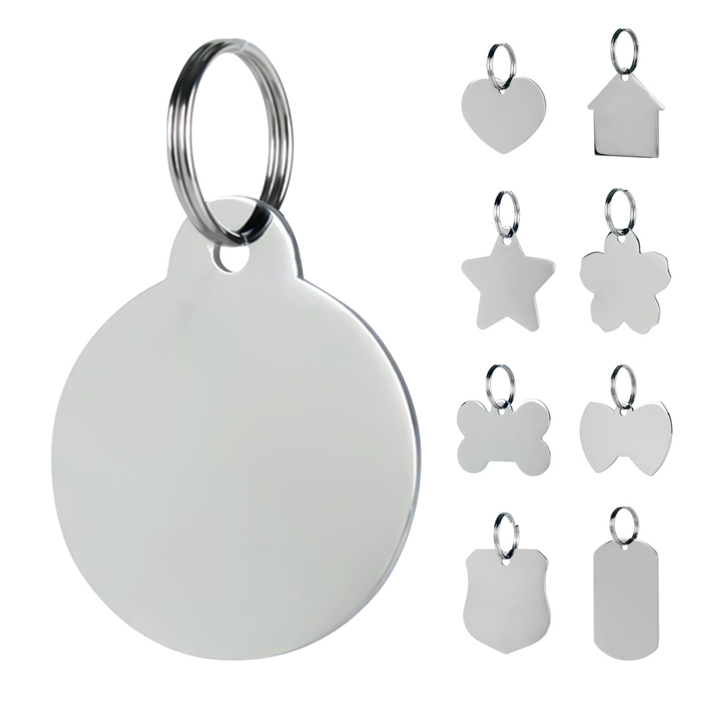 Personalized Stainless Steel Dog Tag for Pets - Engraved Name Tag for Dogs and Cats  - Slide-On ID Tag with Durable Construction and Easy-to-Read Text