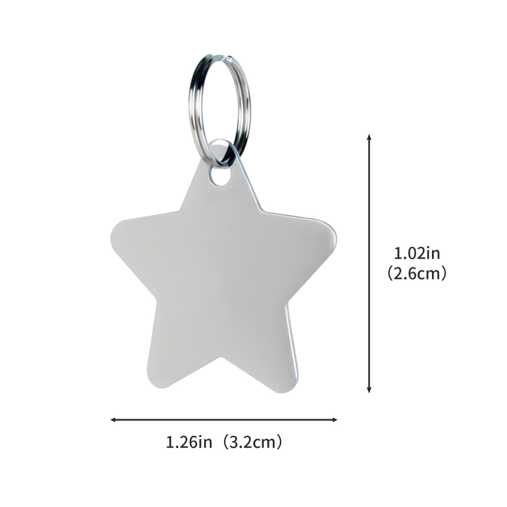 Personalized Stainless Steel Dog Tag for Pets - Engraved Name Tag for Dogs and Cats  - Slide-On ID Tag with Durable Construction and Easy-to-Read Text