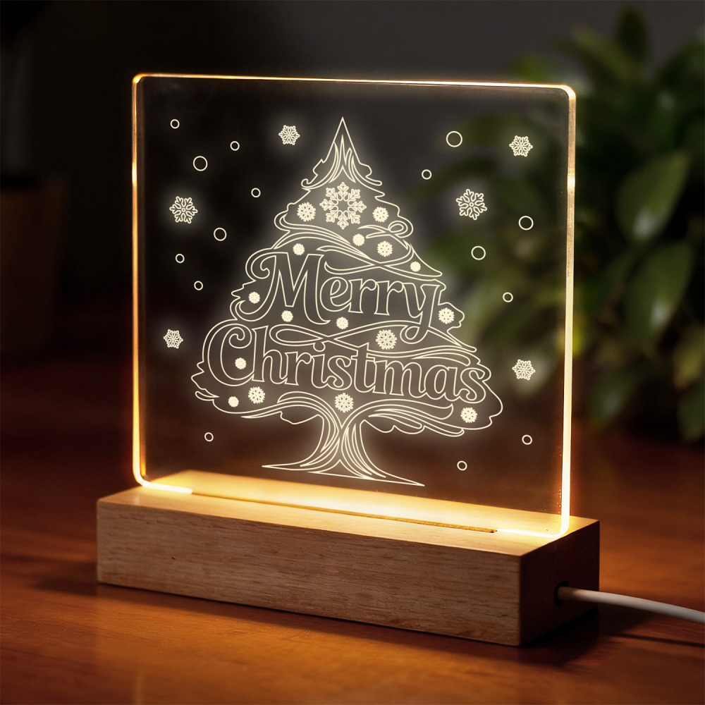 Night Glow Xmas Tree Art Light