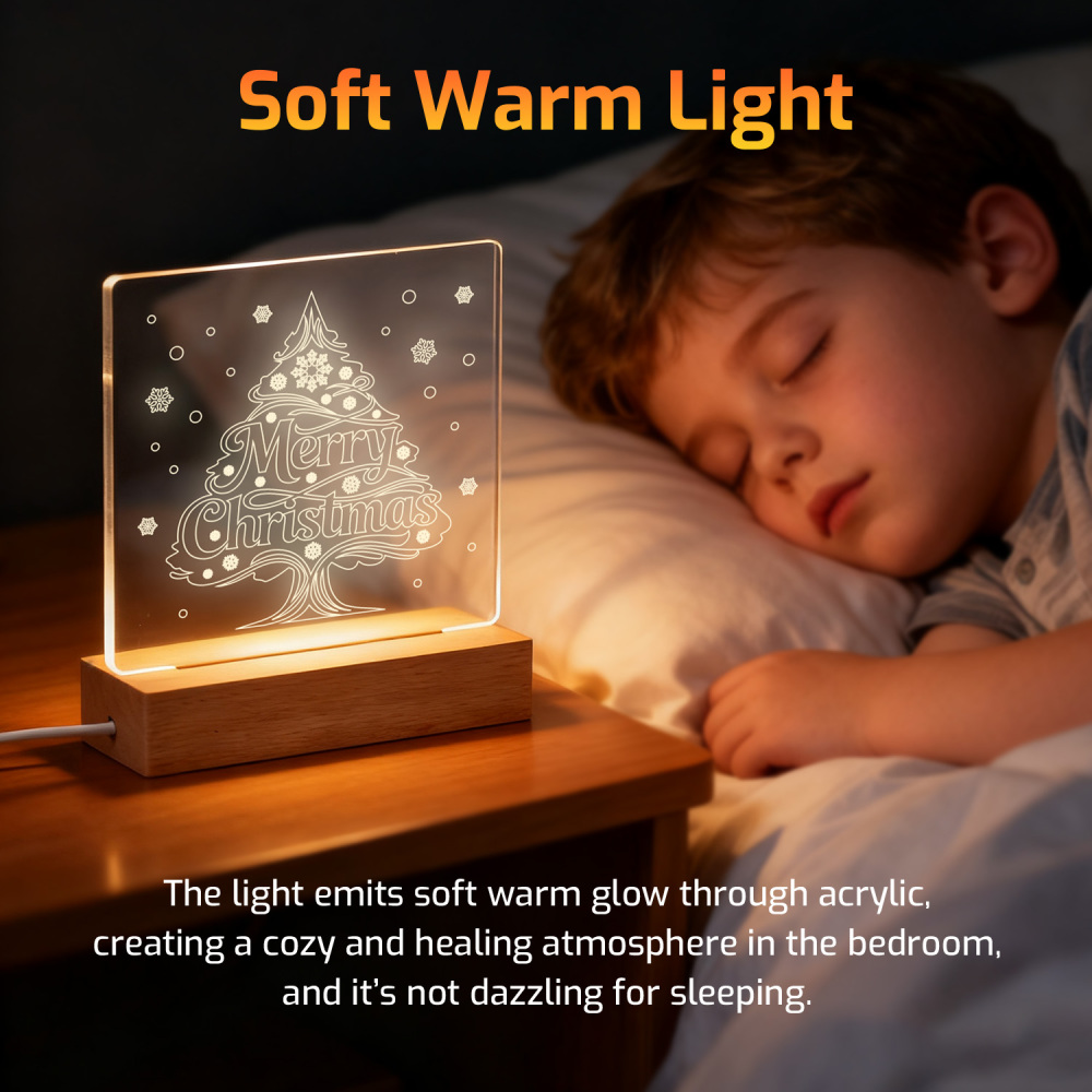Night Glow Xmas Tree Art Light