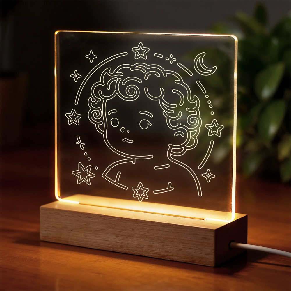 Night Glow Virgo Zodiac Light
