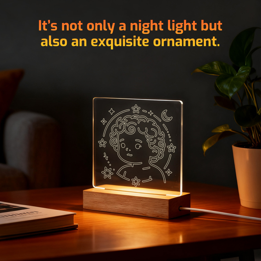Night Glow Virgo Zodiac Light