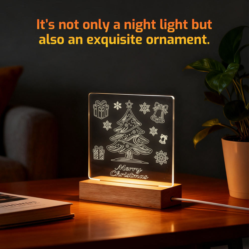 Night Glow Xmas Festive Icons Light