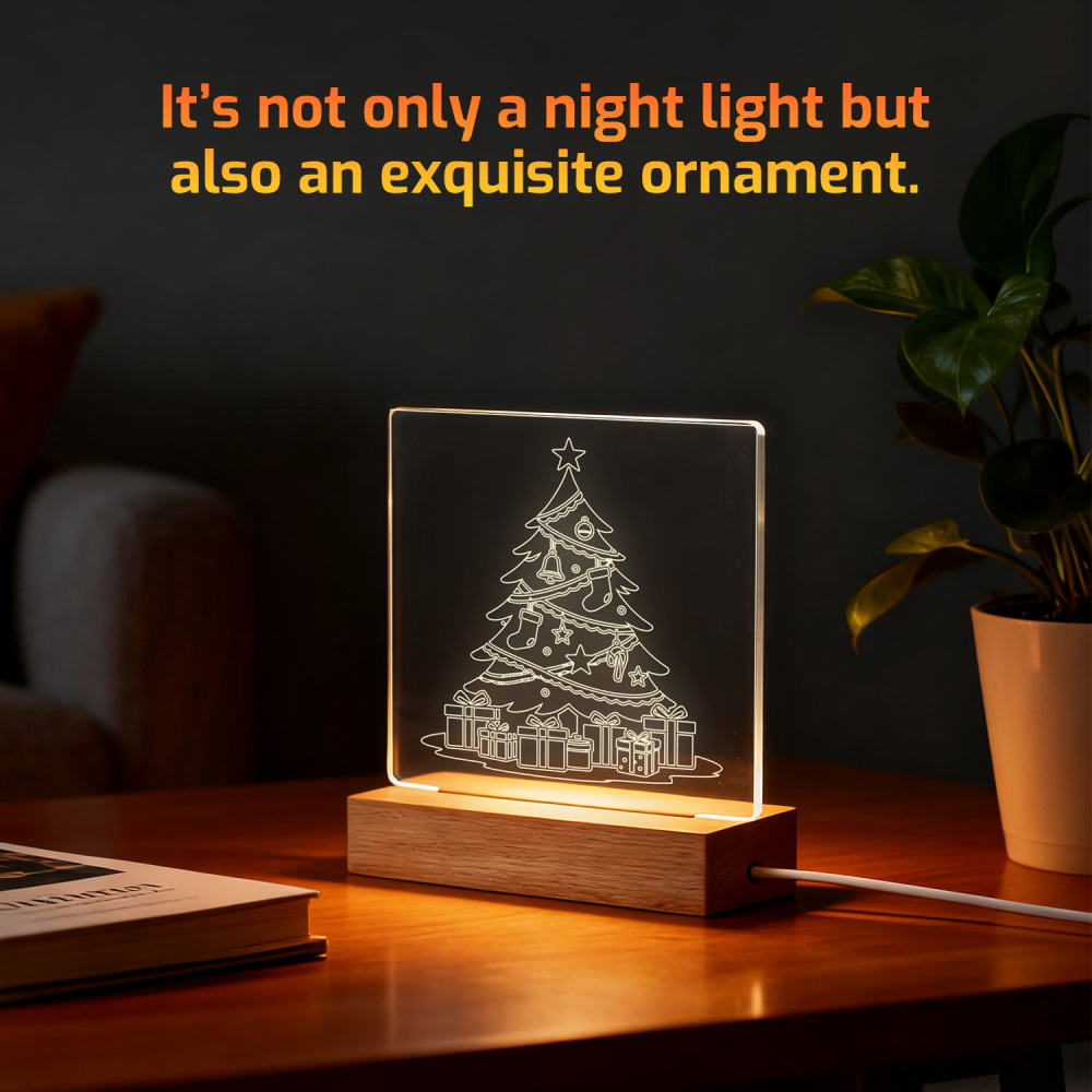 Night Glow Festive Christmas Tree Gift Light