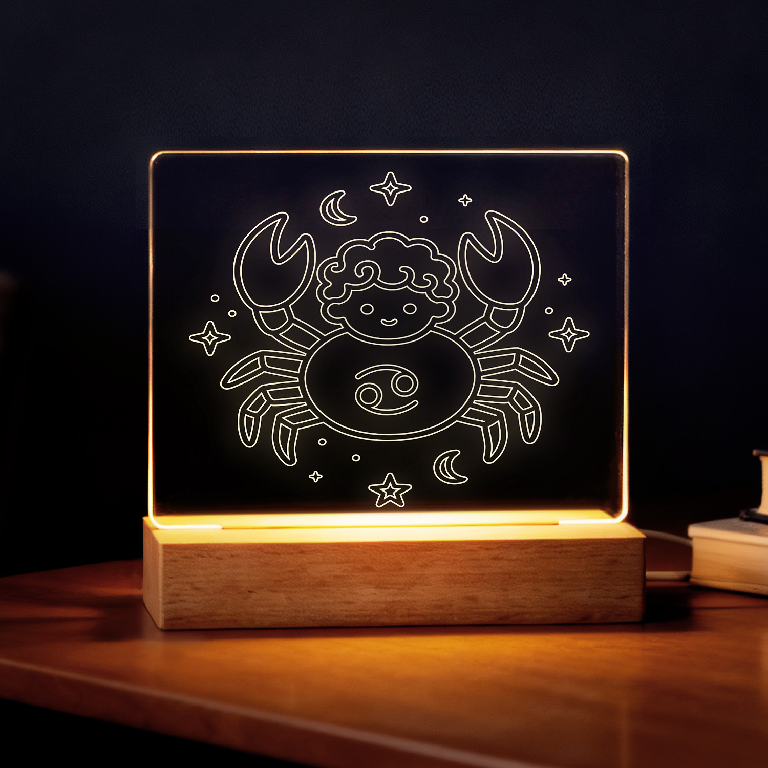 Night Glow Cancer Zodiac Light