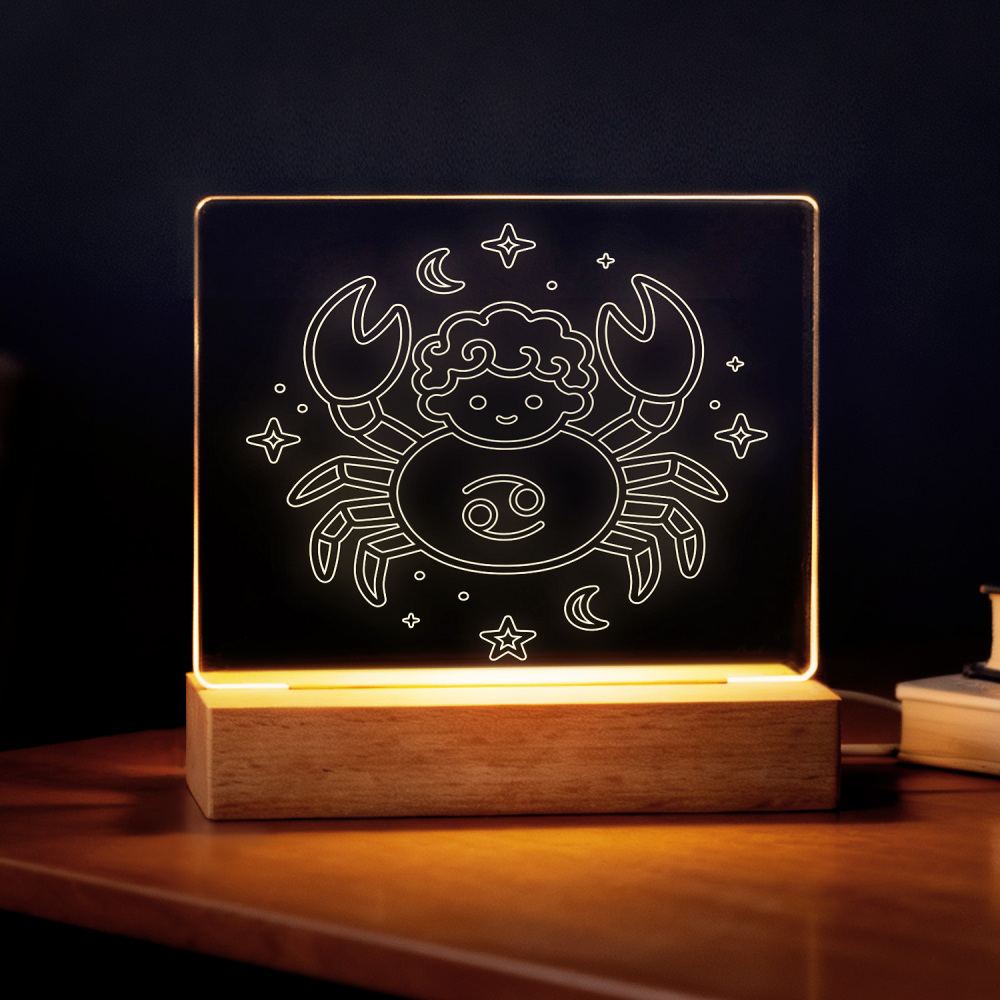 Night Glow Cancer Zodiac Light