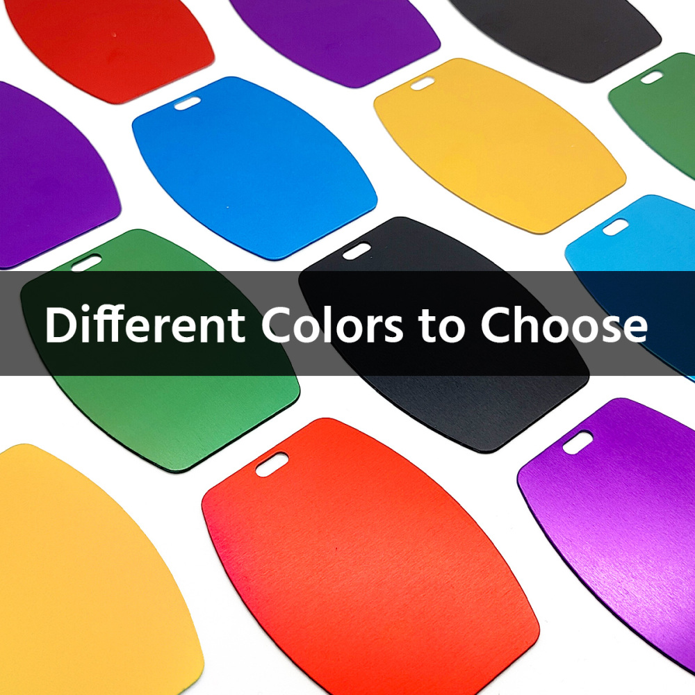 Curvy Barrel-Shaped Personalized Luggage Tag – Custom Engraving, Assorted Vibrant Hues, Sturdy Travel Bag Identifier