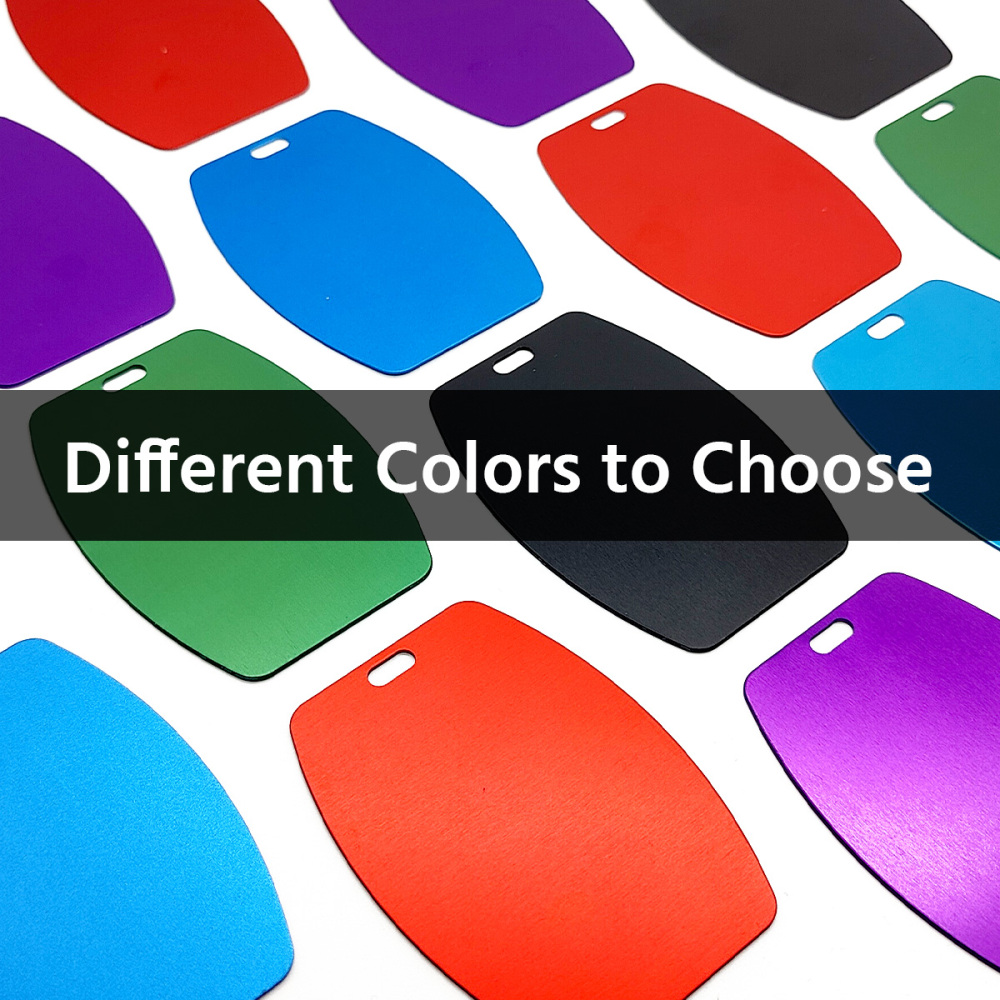 Curvy Barrel-Shaped Personalized Luggage Tag – Custom Engraving, Assorted Vibrant Hues, Sturdy Travel Bag Identifier