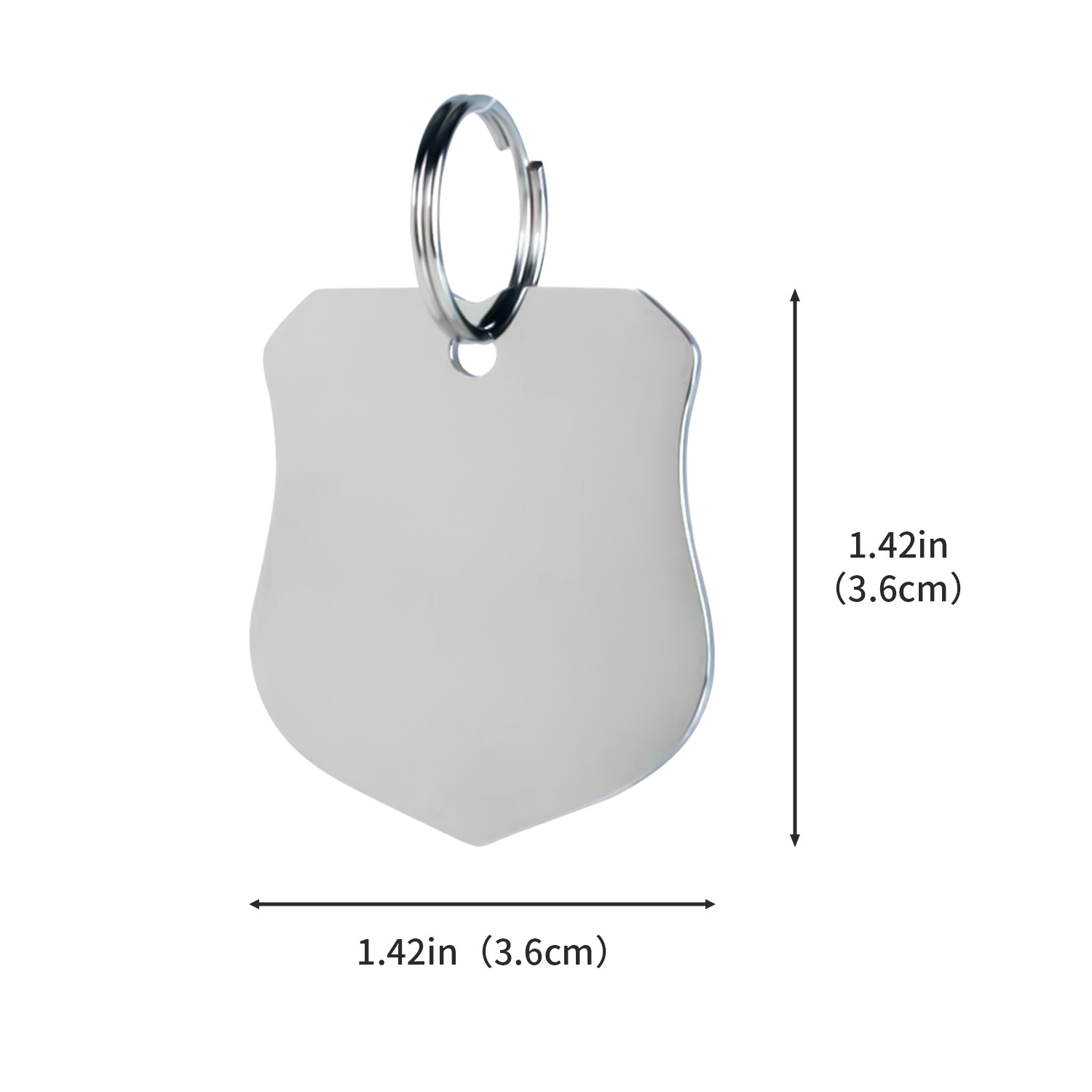 Personalized Stainless Steel Dog Tag for Pets - Engraved Name Tag for Dogs and Cats  - Slide-On ID Tag with Durable Construction and Easy-to-Read Text