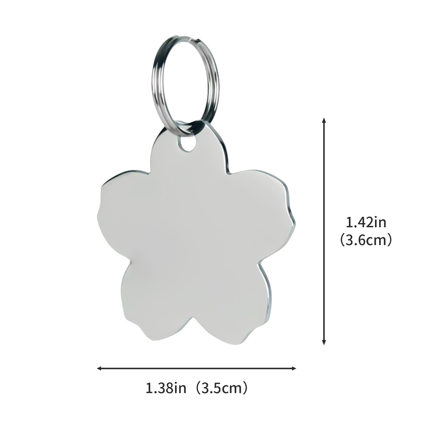 Stainless Steel Pet Tag - Bone